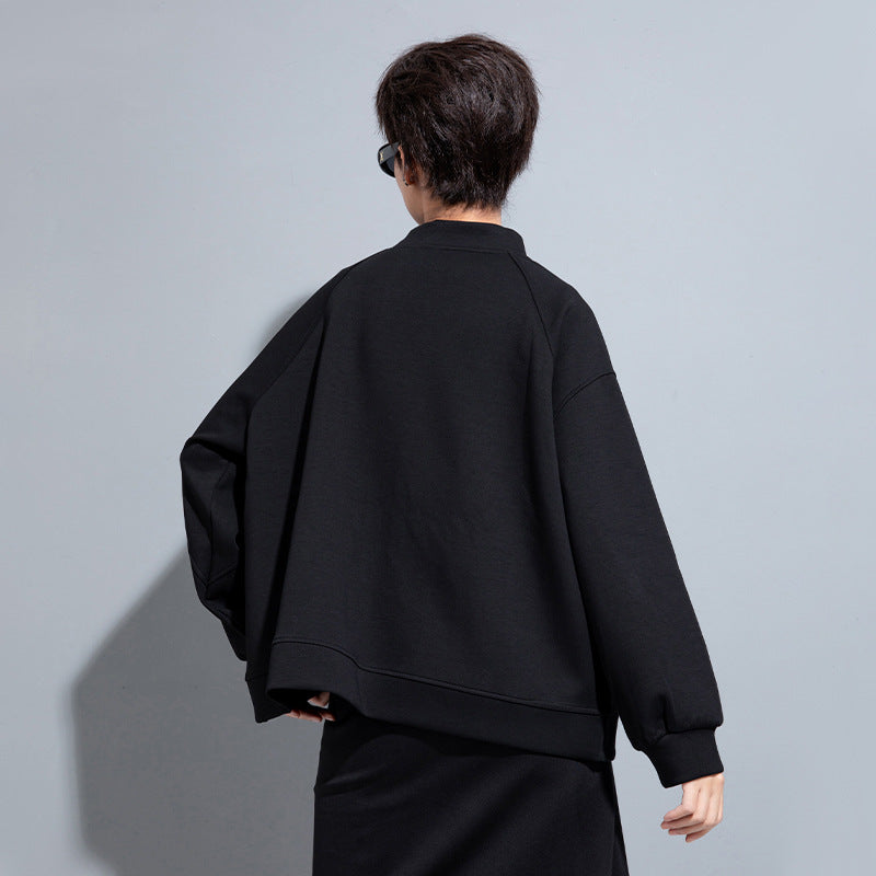 Edgy Irregular Casual Women's Short Coat