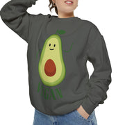 Cute Avocado Print Cartoon Pullover Sweatshirt