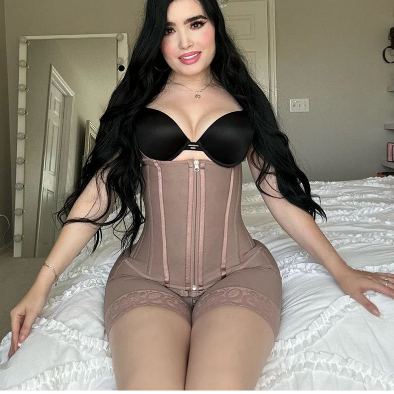 Hourglass Body Shaper & Waist Trainer with Chest Support