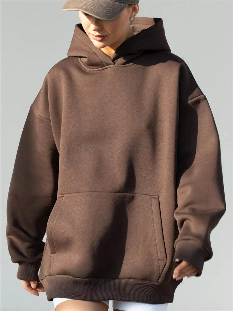 Women's Cozy Long-Sleeve Hooded Sweatshirt
