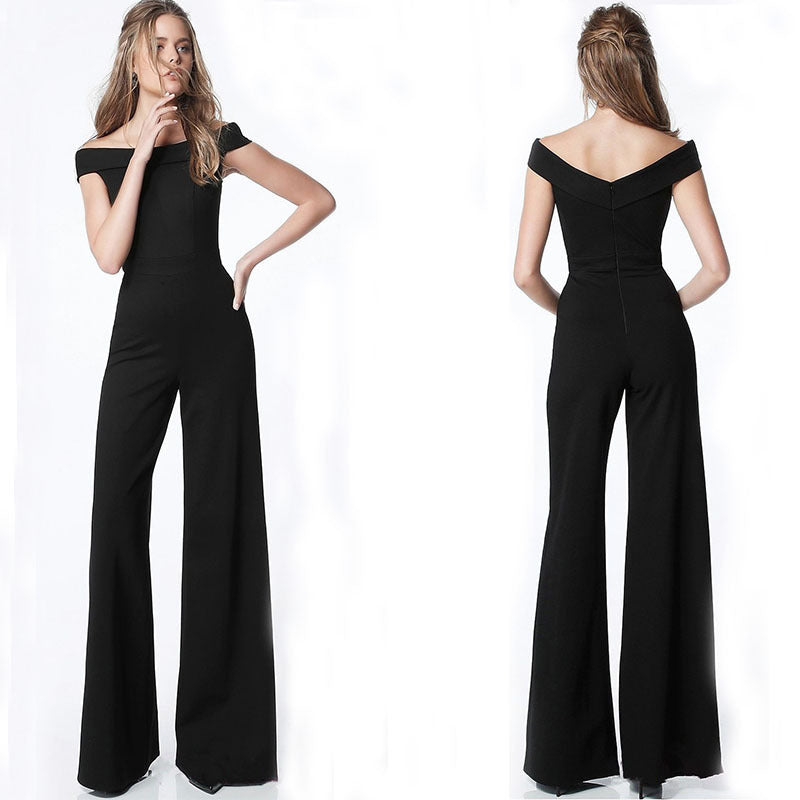 Off-Shoulder Chic Casual Jumpsuit