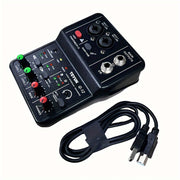 2‑Channel USB Audio Interface with XLR Mic Input, Mini USB Mixer and Sound Card Function