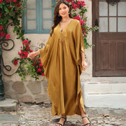 Beach Cover-up Loose-fitting Plus-size Bikini Cover-up Long Dress