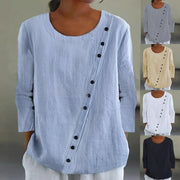 Soft & Stylish Women's Long‑Sleeve Crewneck Top – Cozy & Versatile