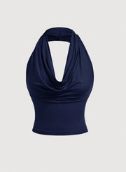 Spicy Girl Halterneck Vest – 3‑Way Wear Slim Fit Top