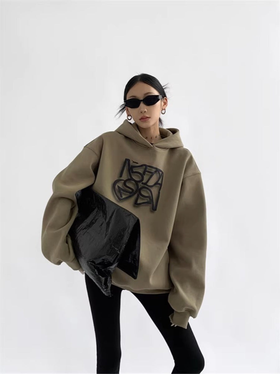 Women's Pure Cotton Heavyweight Hooded Sweatshirt