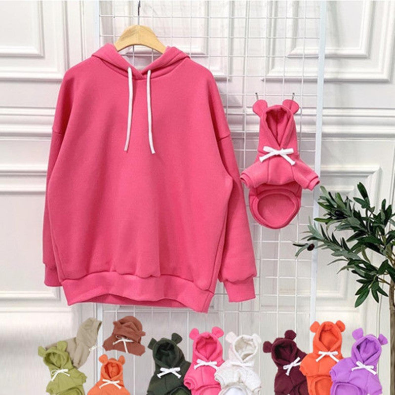 Cute Bear Ear Matching Pet & Owner Hoodie
