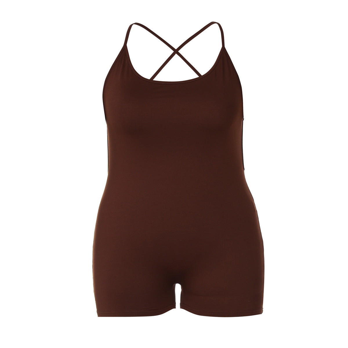 Sexy Backless Solid Strap Jumpsuit for Curve Fashion