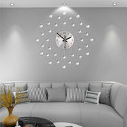 Modern Silent 3D Metal Wall Clock - Large Luxury Home Decor For Living Room