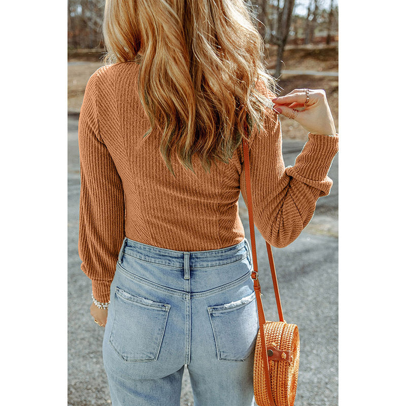 Casual Solid Color Pullover Women's Sweater