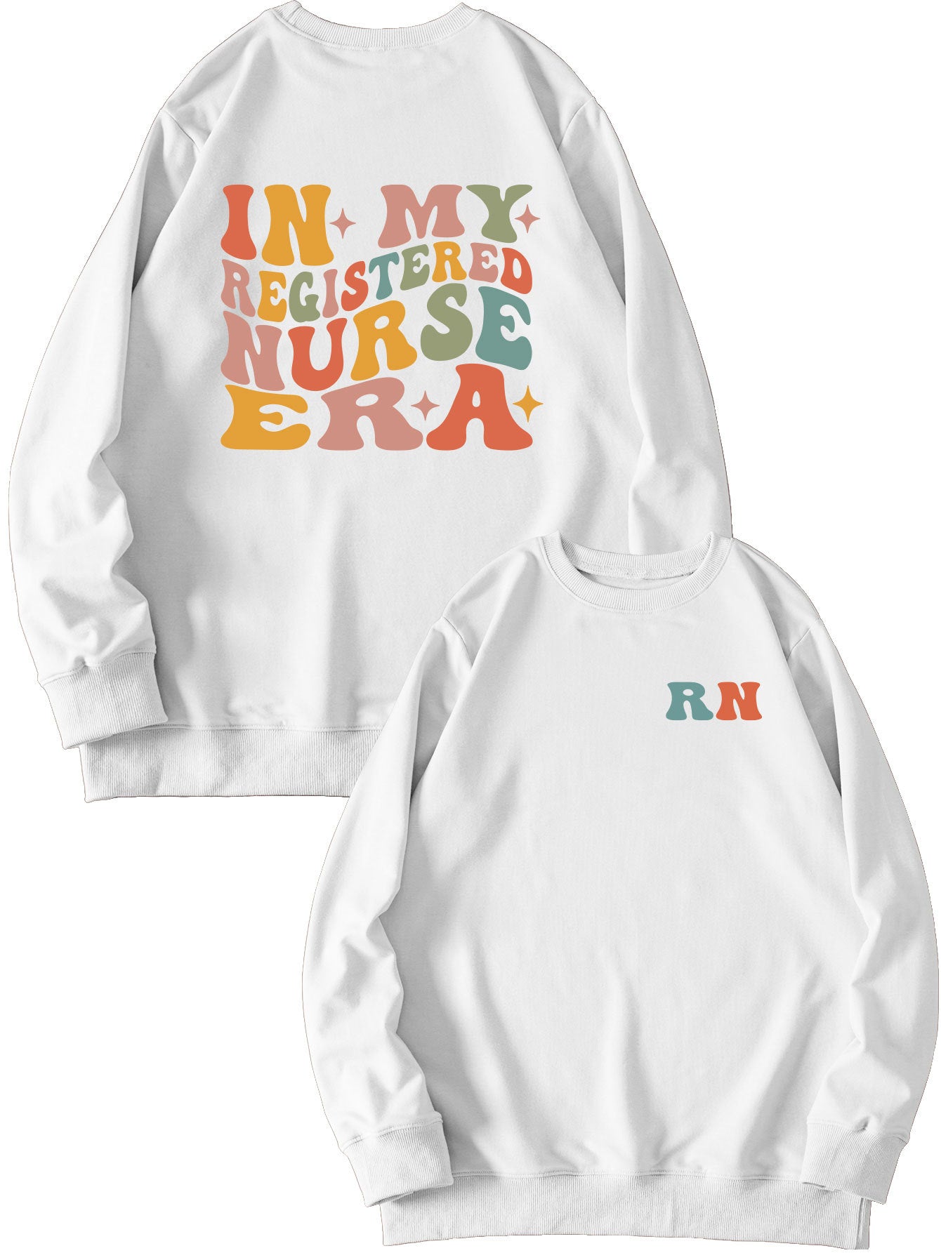Women's Casual Round Neck Printed Sweatshirt