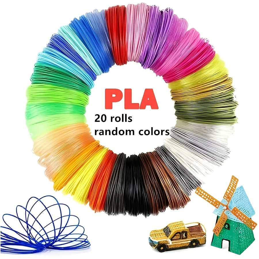 PLA Filament for 3D Printing Pens and Printers, 1.75 mm Diameter