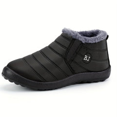 Ultra‑Warm Unisex Winter Boots – Non‑Slip Thick Sole, Arctic Warmth, Low Heel, Round Toe