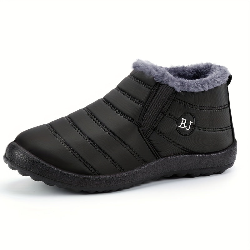 Ultra‑Warm Unisex Winter Boots – Non‑Slip Thick Sole, Arctic Warmth, Low Heel, Round Toe