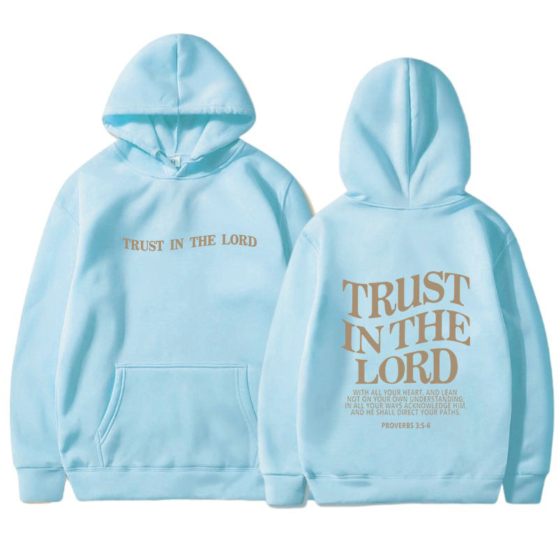 Letter Print Casual Long Sleeve Sports Hoodie