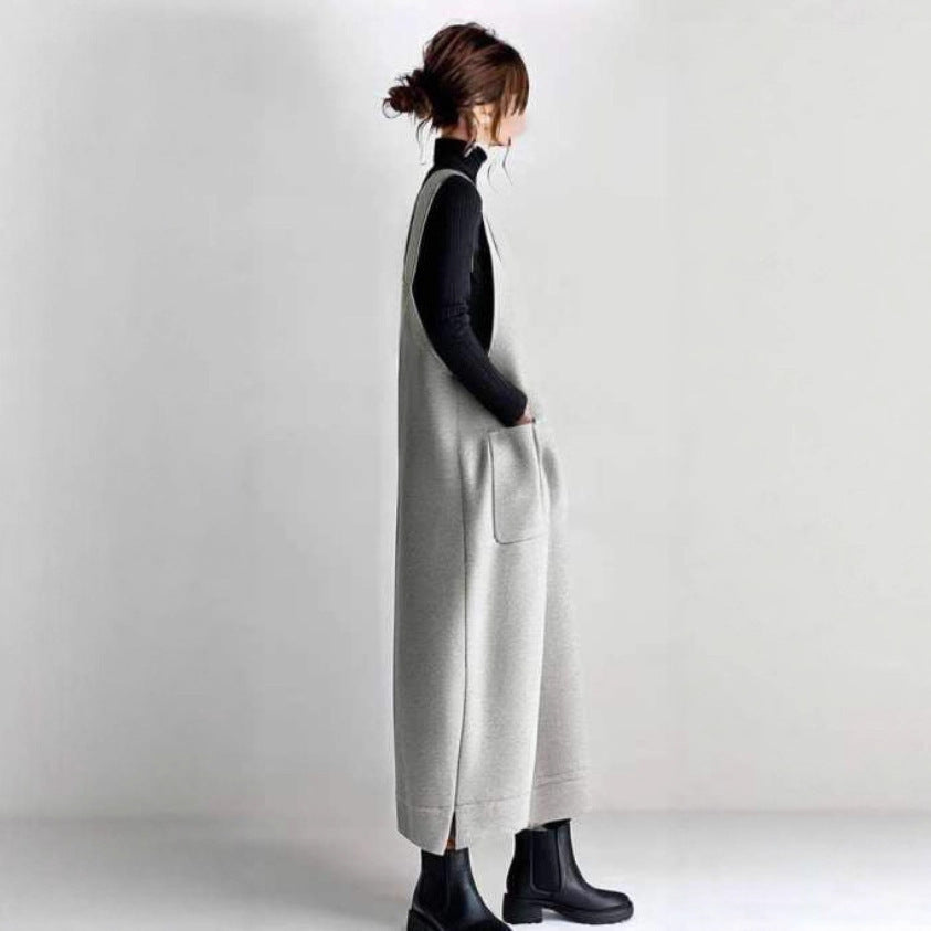 High-Waisted Belted Overalls Casual Japanese Bib Pants