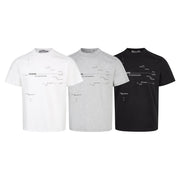 Summer Casual T-Shirt – Loose Fit, Letter Print, Cotton Blend