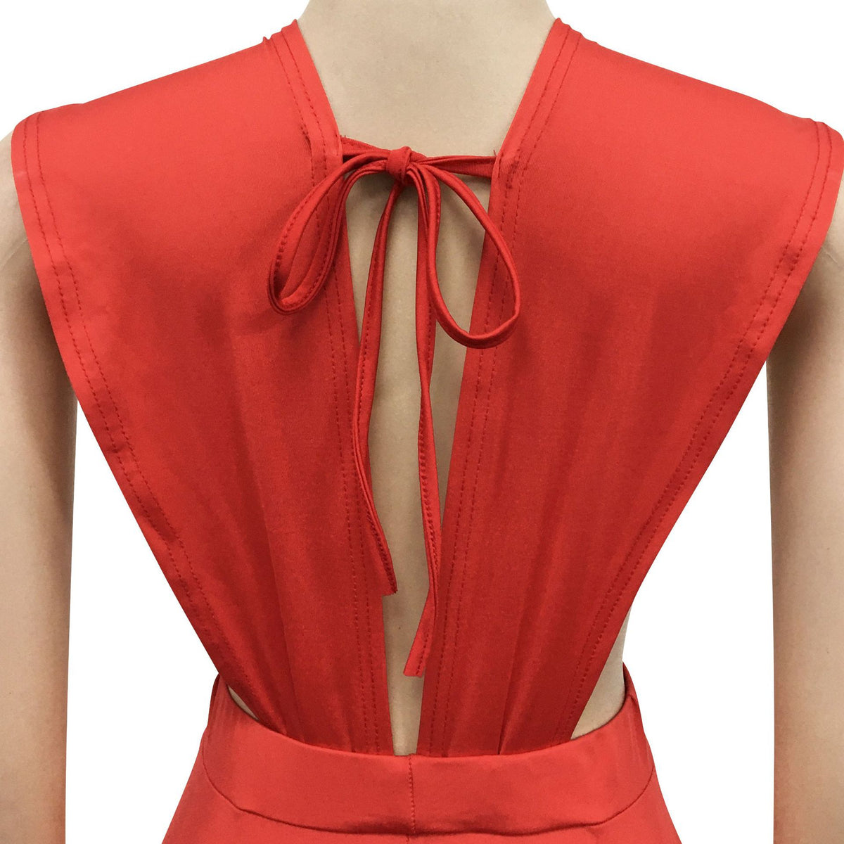 Women's Deep V-Neck Sleeveless Bandage Jumpsuit