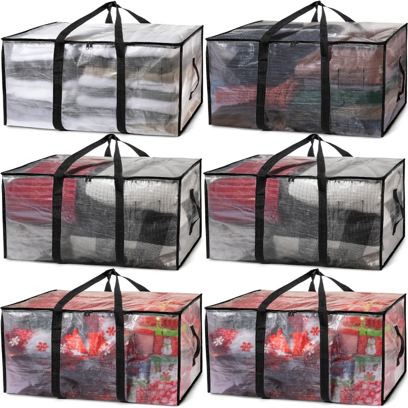 6-pack heavy-duty oversized moving bags with backpack straps