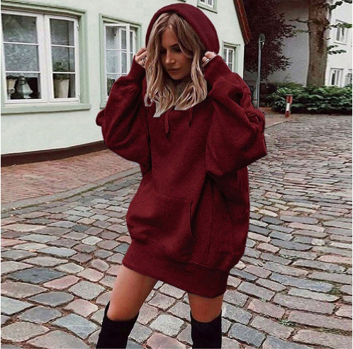 Women's Casual Drawstring Hoodie with Pocket