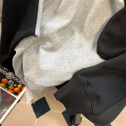 Cute Japanese Patchwork Round Neck Sweatshirt