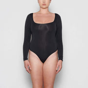 Women's Long Sleeve Body Shaping Open Crotch Jumpsuit