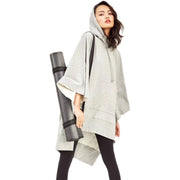Cozy Printed Hooded Poncho Cape