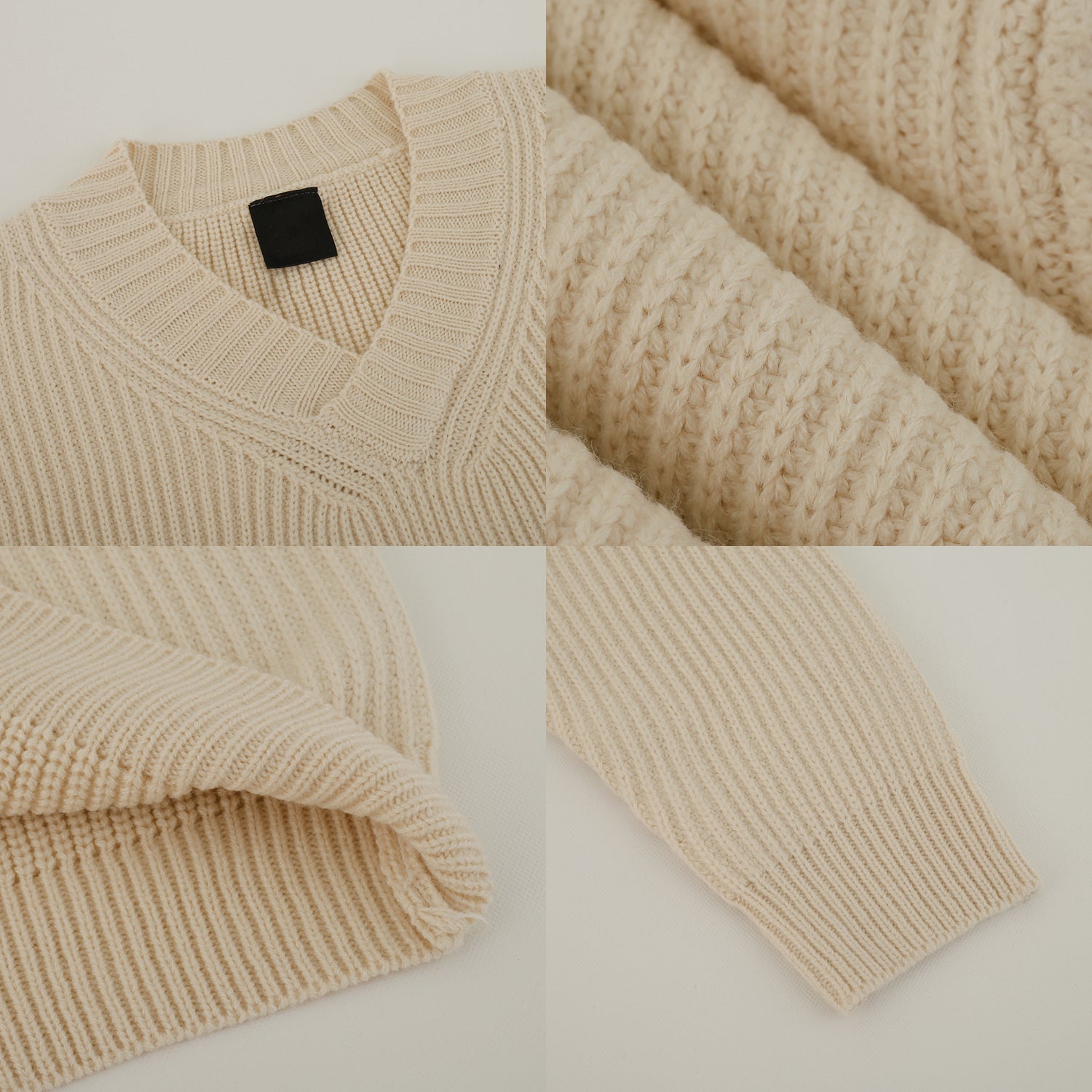 Fashion V-neck Sweater Men's Long Sleeve