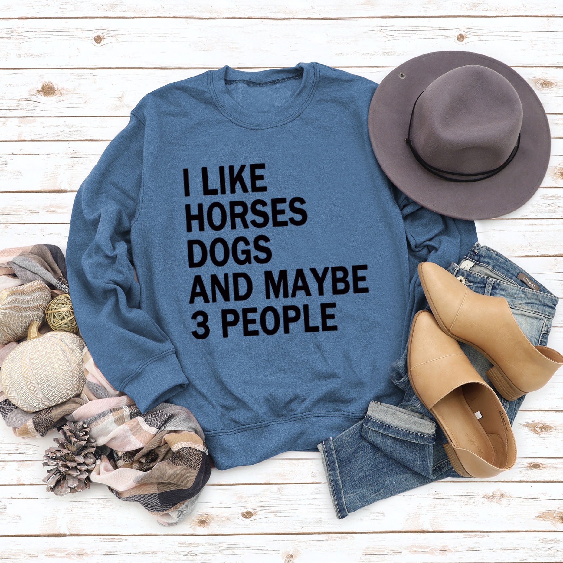 Women's Round Neck Fashionable Letter Loose Printed Sweater