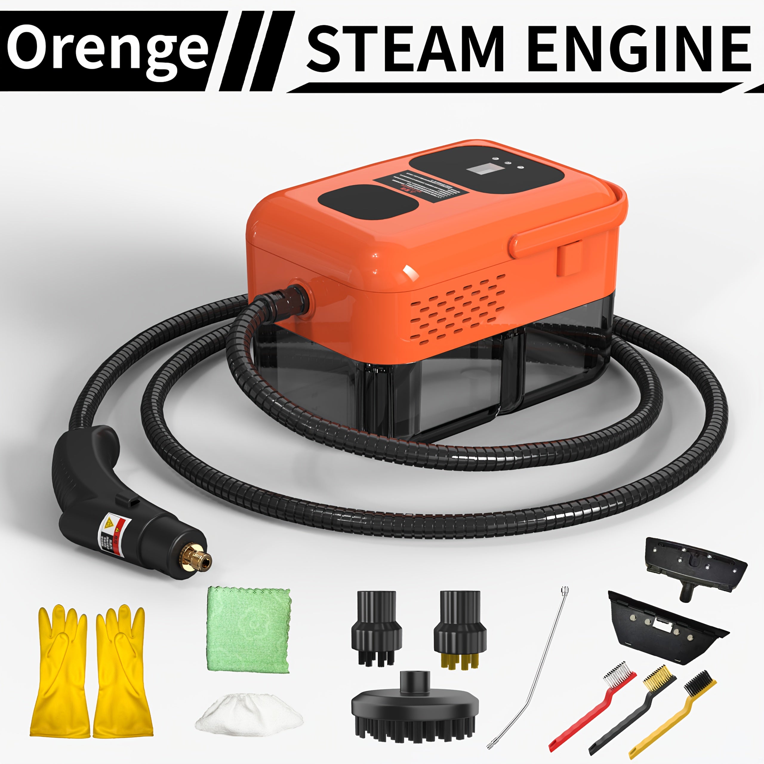 (Accessory package style sold separately) High-pressure steam cleaner, household steam cleaner handheld, suitable for kitchen fumes, sofas, small air conditioners, washing machines