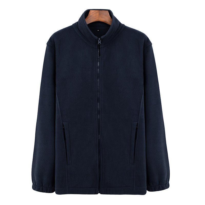 Warm Zip-Up Polar Fleece Winter Sports Sweater Coat