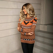 Women's Oversized Knit Christmas Sweater