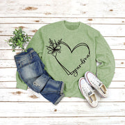 Long Sleeve Grandma Printed Loose Sweater