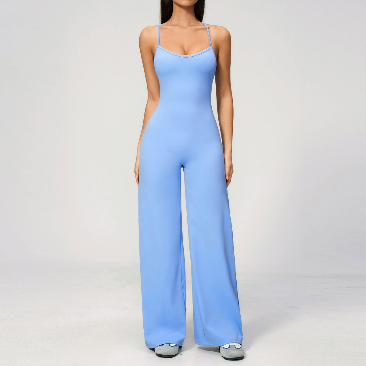 Women's Backless Athletic Yoga Romper & Workout Jumpsuit