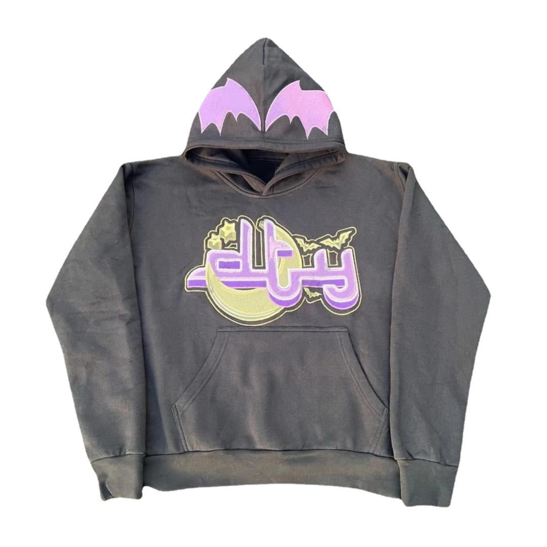 Women's Geometric Print Loose Pullover Hoodie