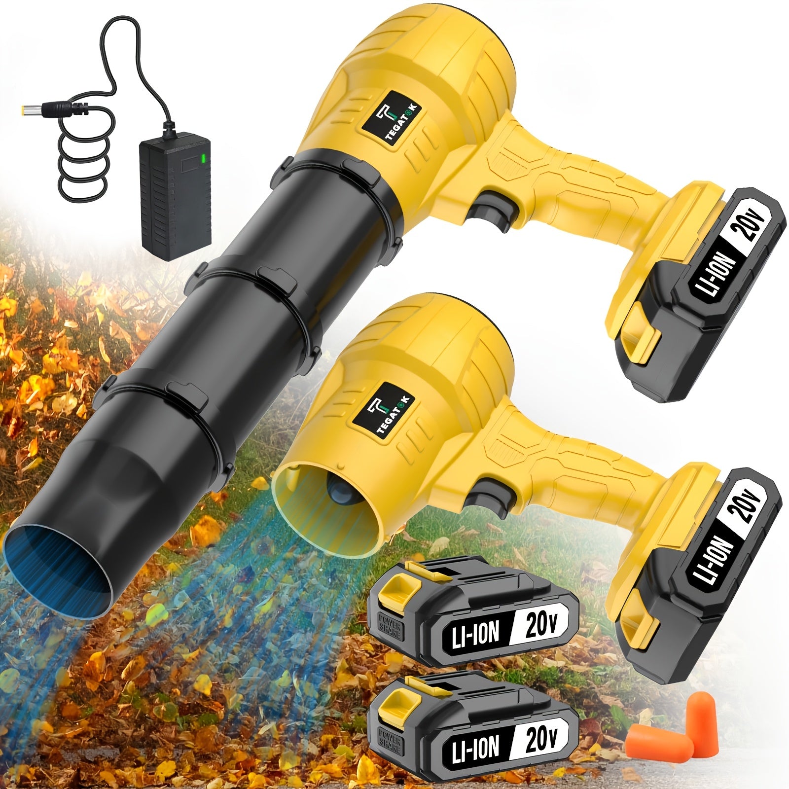 20000RPM Cordless Leaf Blower with 20V Battery and 2.0/4.0AH Options