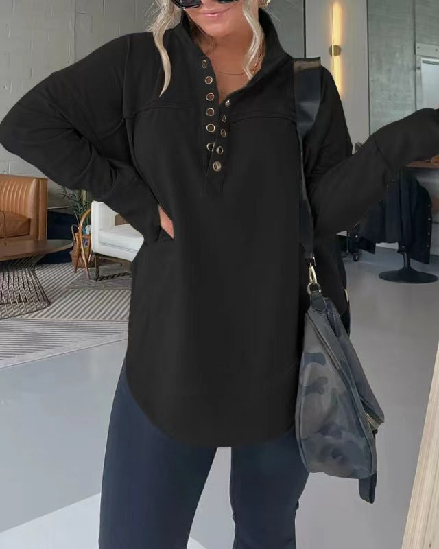 Women's Fashion Long Sleeve Thickened Sweater