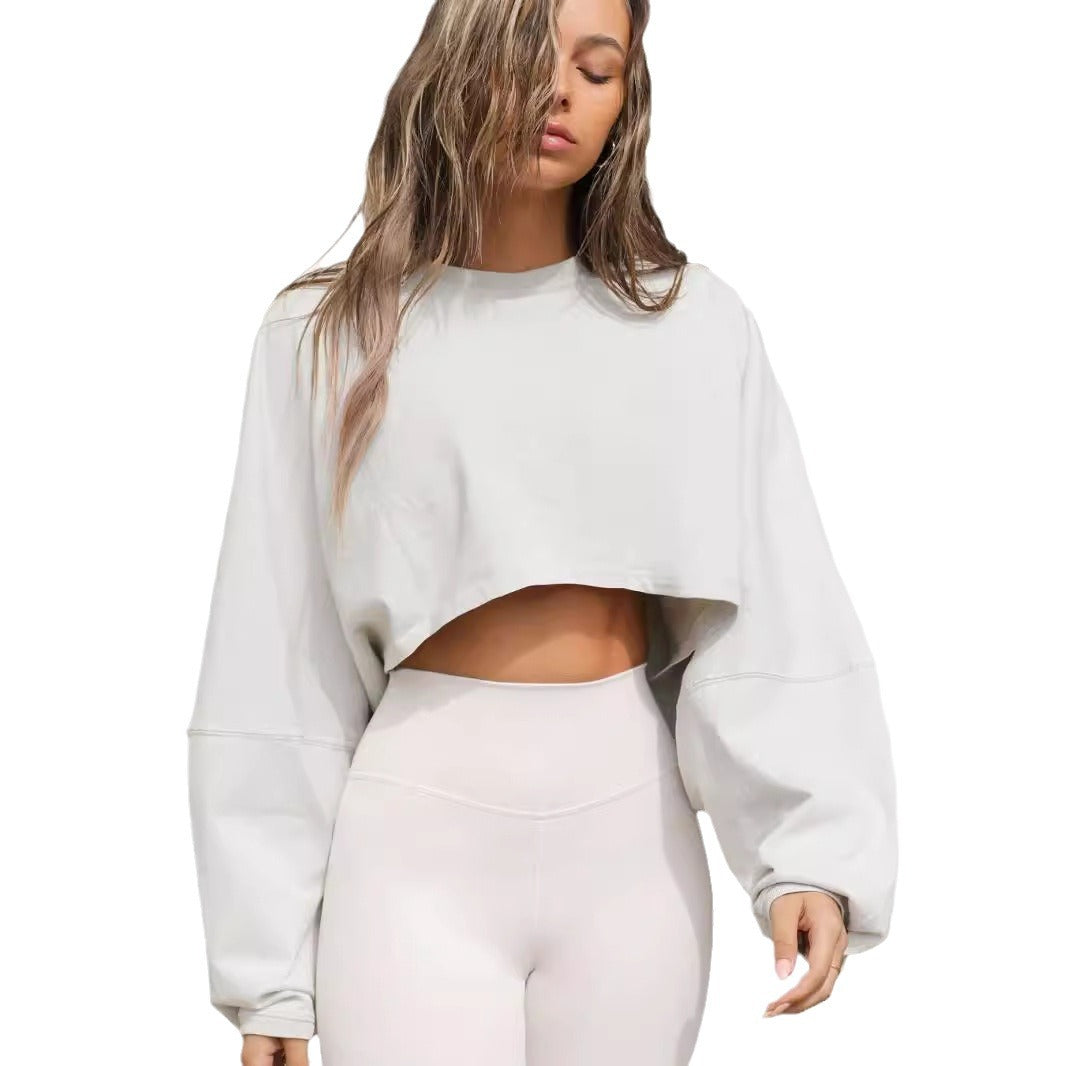 Chic Distressed Round Neck Women's Pullover Sweater