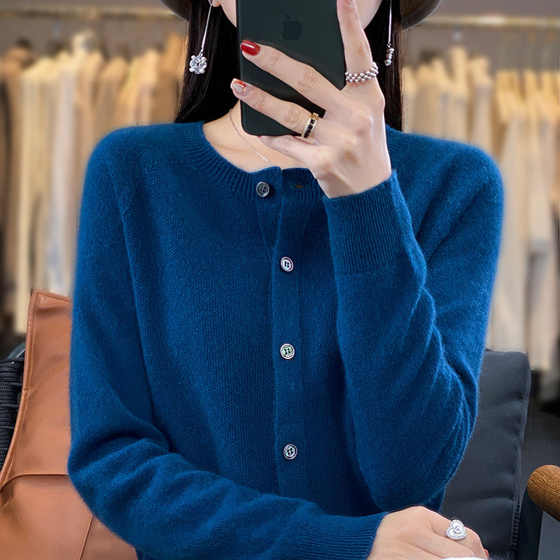 Womens New Seamless Sweater Cardigan for Fallwinter