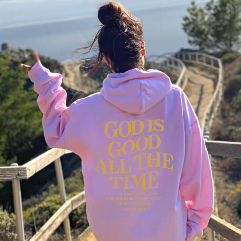 Cozy Fleece Letter Slogan Kangaroo Pocket Hoodie