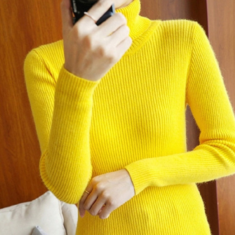 Autumn and Winter Women's Slim-fit Pullover Knit Sweater for Layering