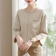 Bottoming Mom Wear Spring and Summer New Lightweight Sweater