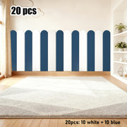 20-Pack 3D Foam Wall Panels – 23.6×5.9 in Thickened Self‑Adhesive Decorative Skirt, Multi‑Color