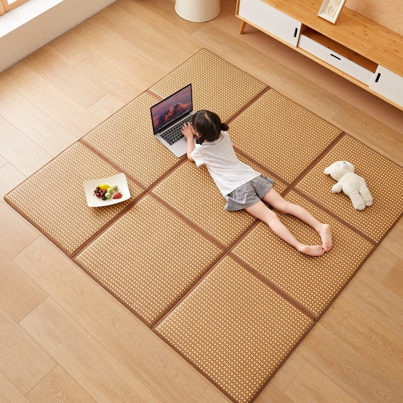 Foldable Tatami Mat for Makeshift Sleeping Arrangements