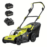 40V Cordless 16‑Inch Lawn Mower with 45 L Grass Collection Bag, 6‑Position Height Adjustment, Dual 20V 4.0 Ah Batteries and Fast Charger