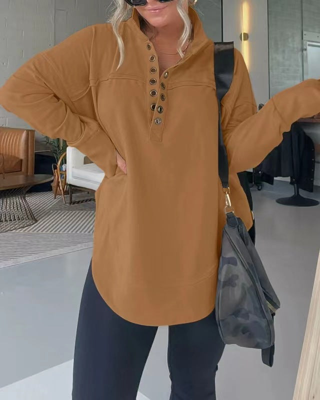 Women's Fashion Long Sleeve Thickened Sweater