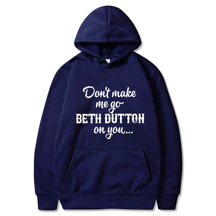 Chic Letter Print Long Sleeve Women's Pullover Shirt