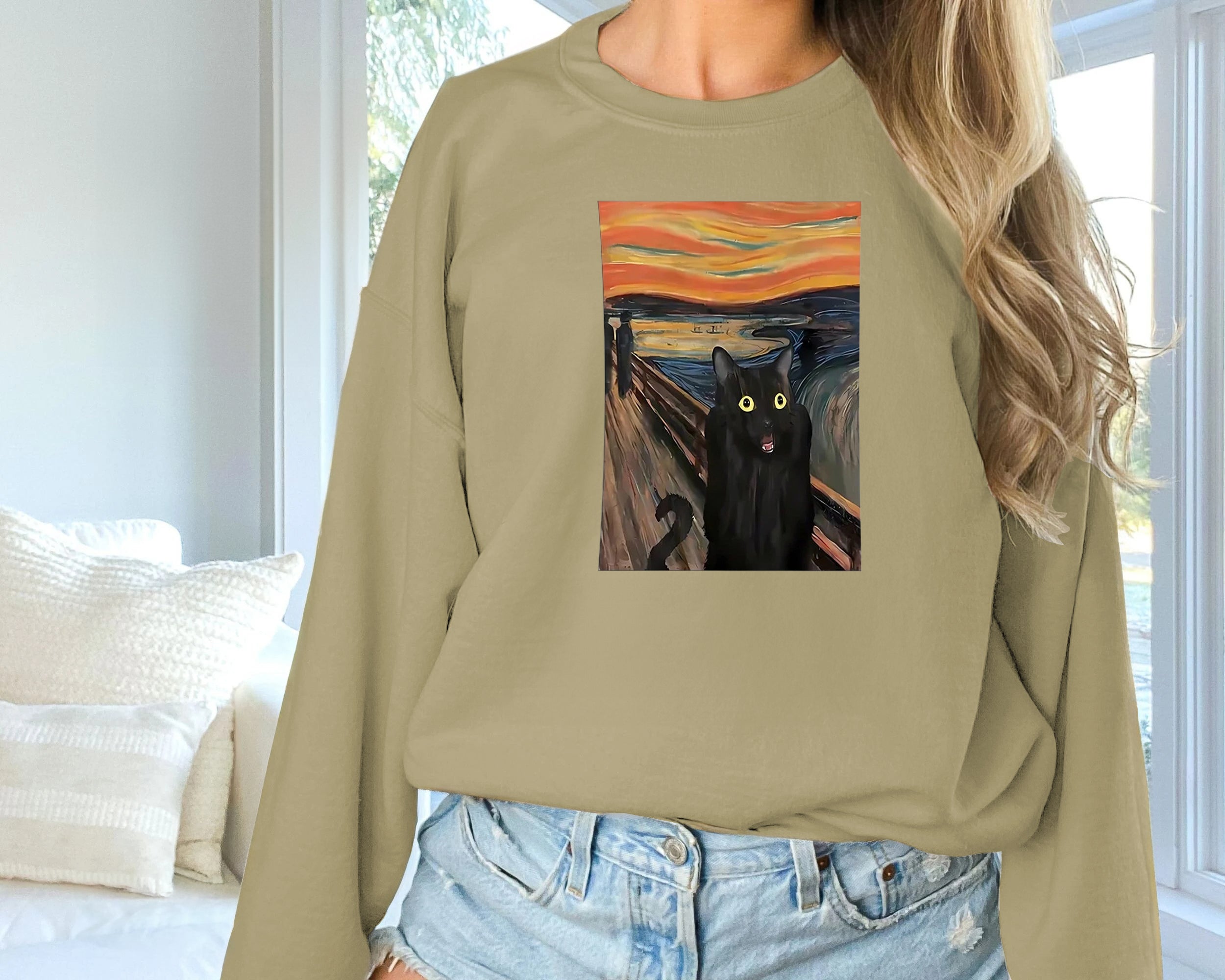 Chic Solid Color Long Sleeve Sweatshirt