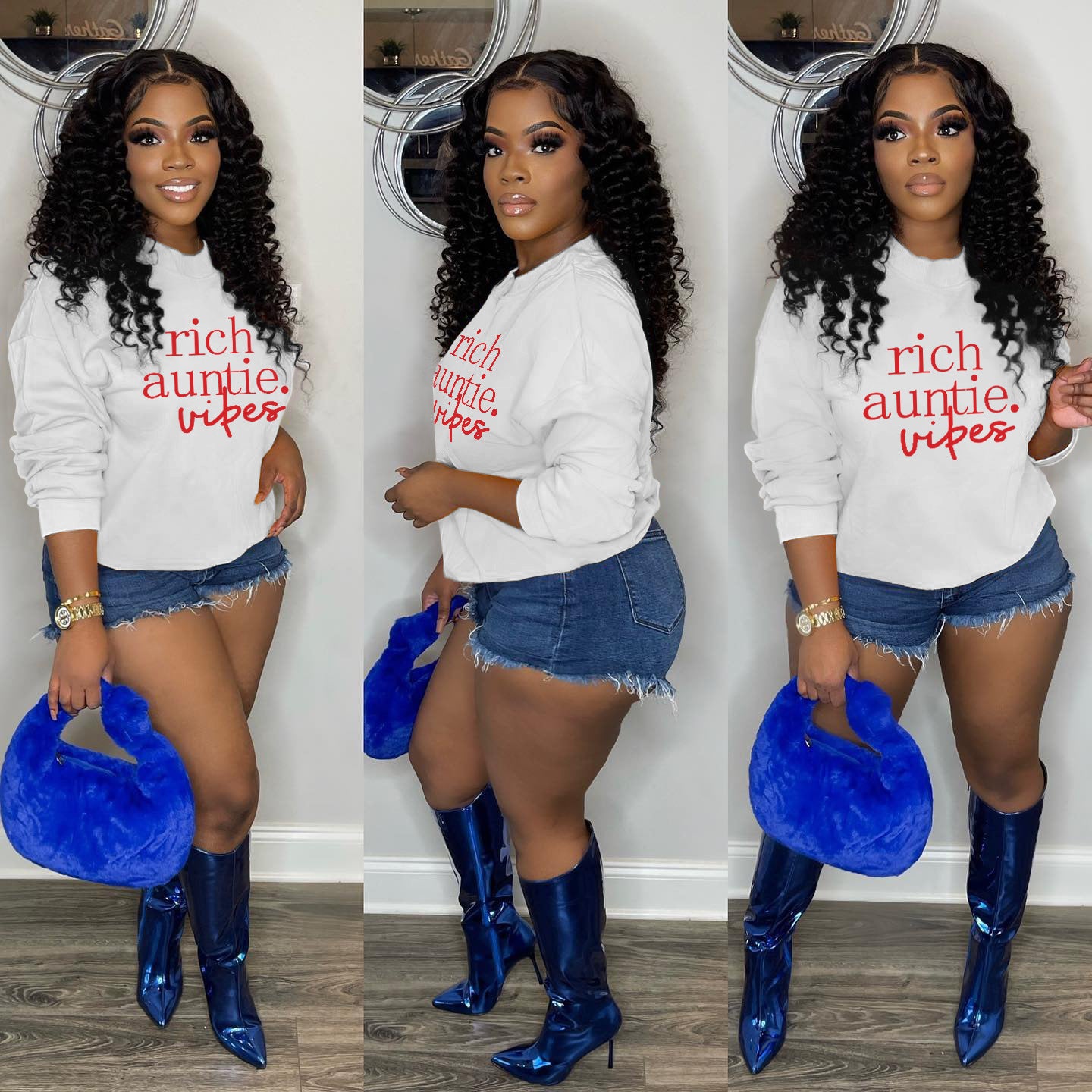 Cozy Fleece-Lined High Collar Casual Sweatshirt