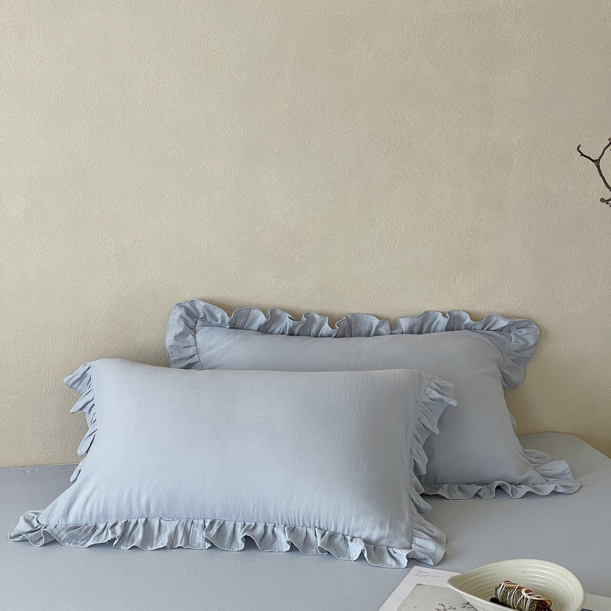 Ruffle-edged Pure Cotton Double-layer Gauze Single-piece Pillowcase